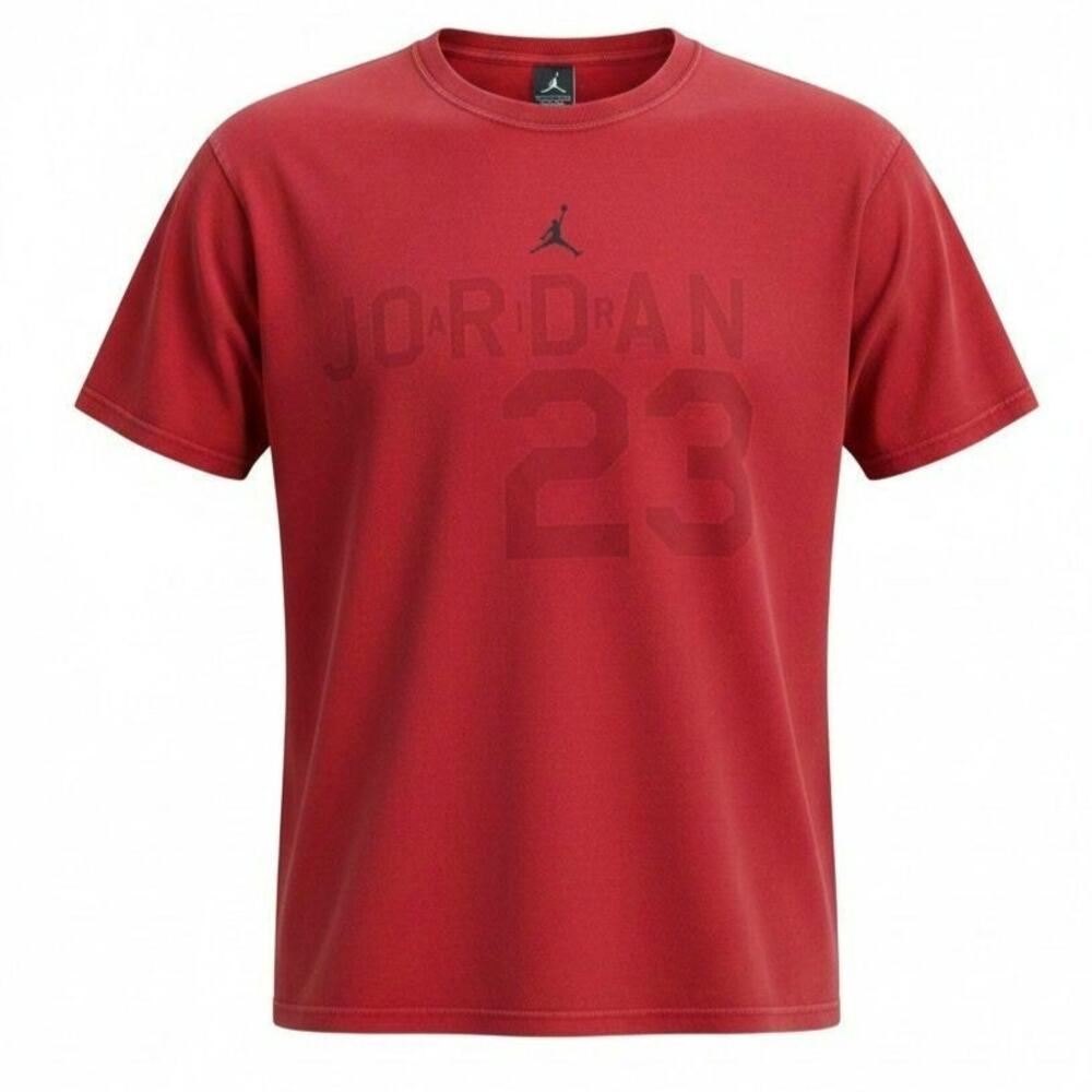 Vintage Nike Air Jordan Jumpman Men's Name Number Graphic T-Shirt Red Size XL
